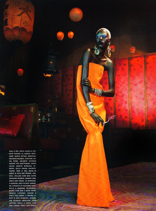 Illustration for article titled Italian Vogue's New All-Black Fashion Spread